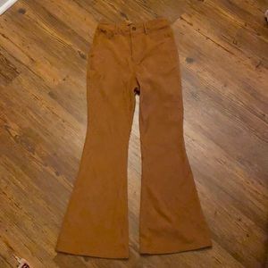 Cider women’s size XS tan corduroy flare pants